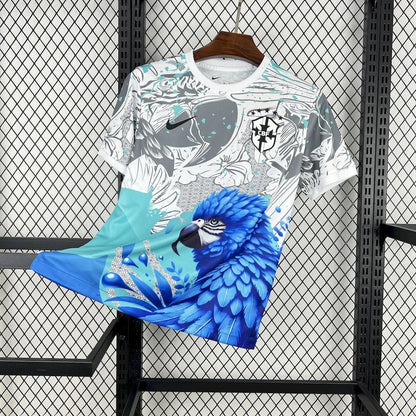 MAILLOT CONCEPT BRÉSIL OISEAUX - BLANC