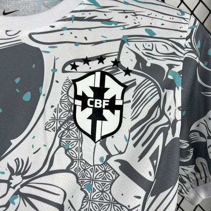 MAILLOT CONCEPT BRÉSIL OISEAUX - BLANC